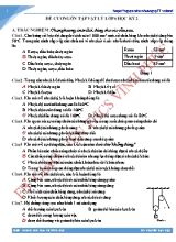 Đề cương ôn tập môn Vật lý Lớp 6 - Học kỳ 2 - Thiên Hương